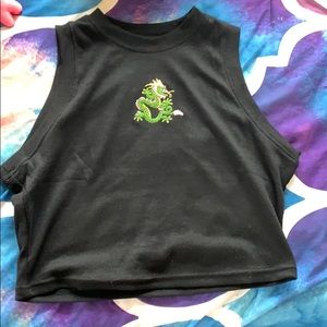 Brand new cropped dragon shirt 🐉